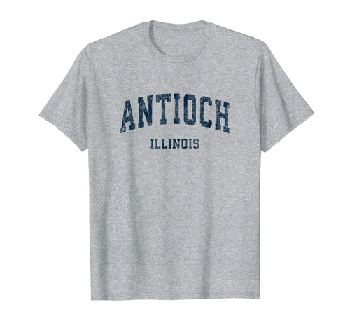 Antioch Illinois Il Varsity Sports Navy T-Shirt - Trendy Graphic for Adults - T-Shirt, Sweatshirt, Hoodie