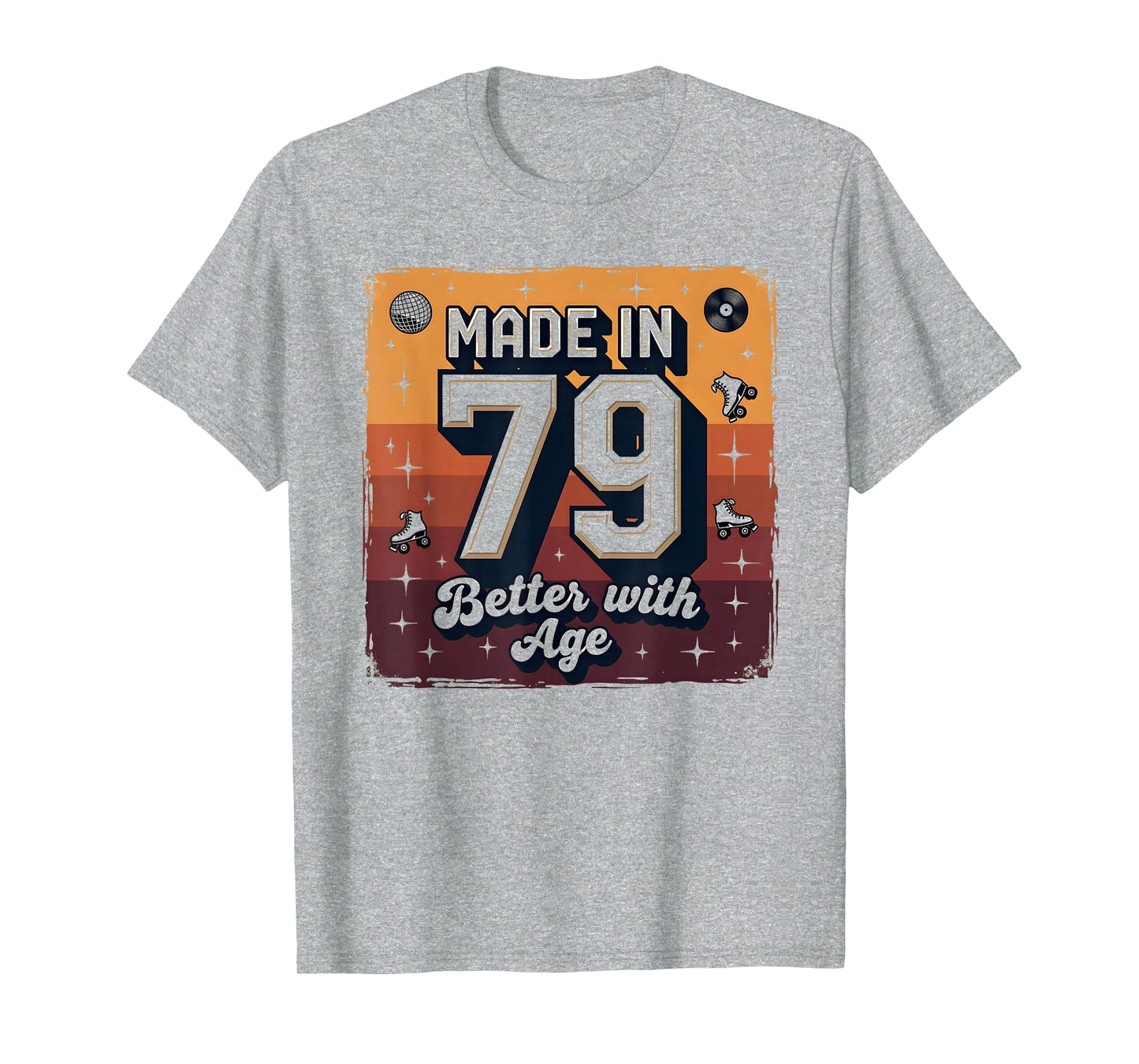 Made 79 Better Age Birthday Gift T-Shirt - Minimalist Print for Adults - T-Shirt, Sweatshirt, Hoodie