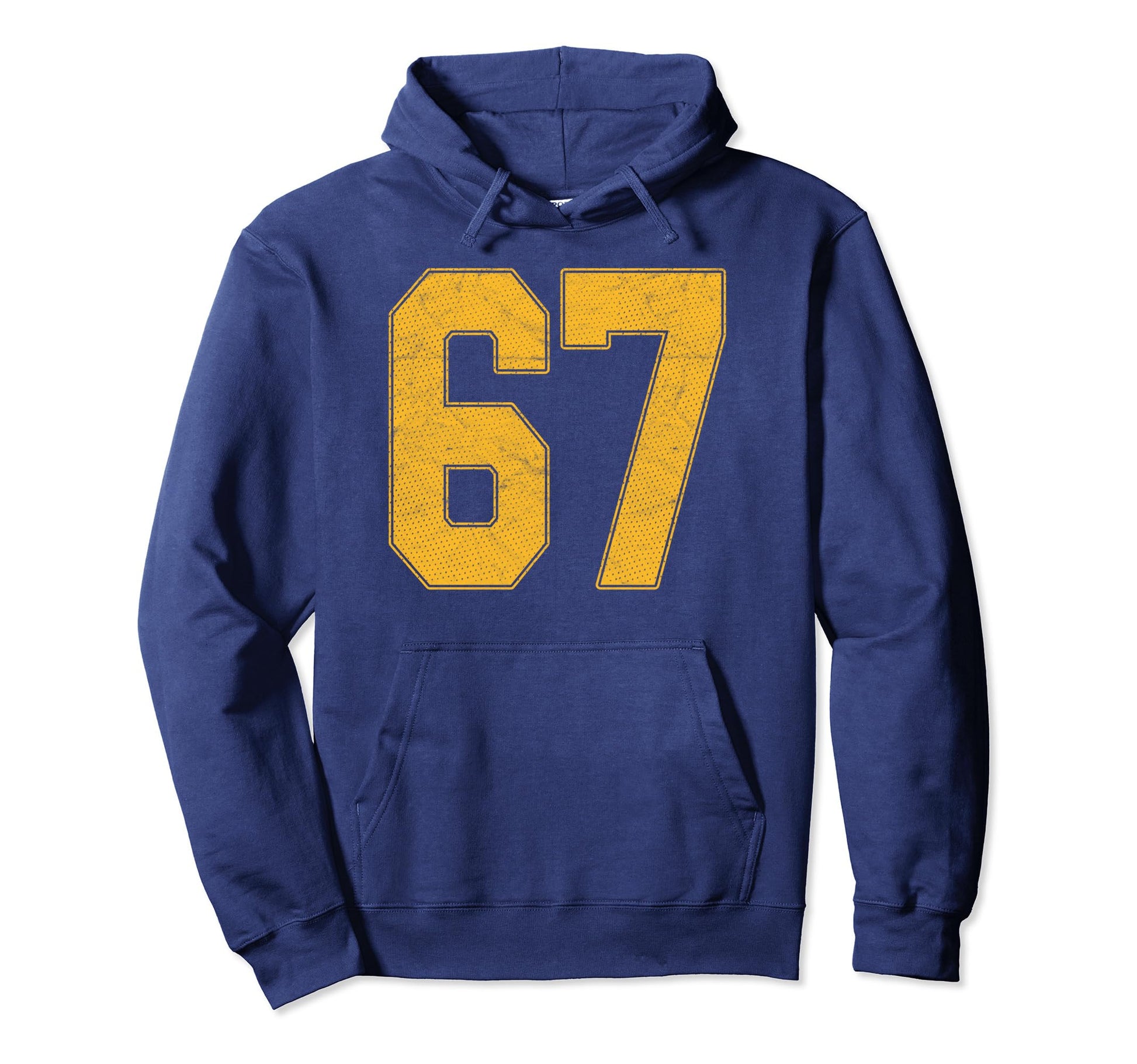Number 67 Numbered Uniform Sports Team Hoodie - Novelty Apparel Unisex - T-Shirt, Sweatshirt, Hoodie