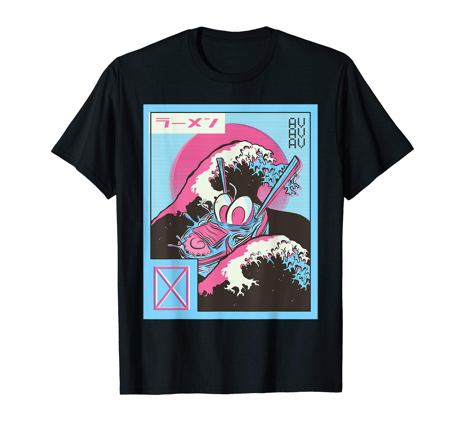 Ramen Wave Japanese Vaporwave 90S T-Shirt - Novelty Apparel Men Women - T-Shirt, Sweatshirt, Hoodie