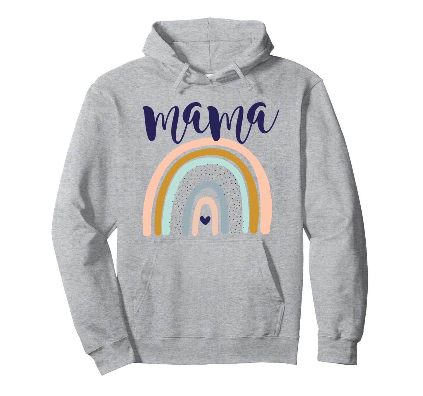 Mama Rainbow Mom Mothers Day Hoodie - Casual Everyday Wear Unisex - T-Shirt, Sweatshirt, Hoodie