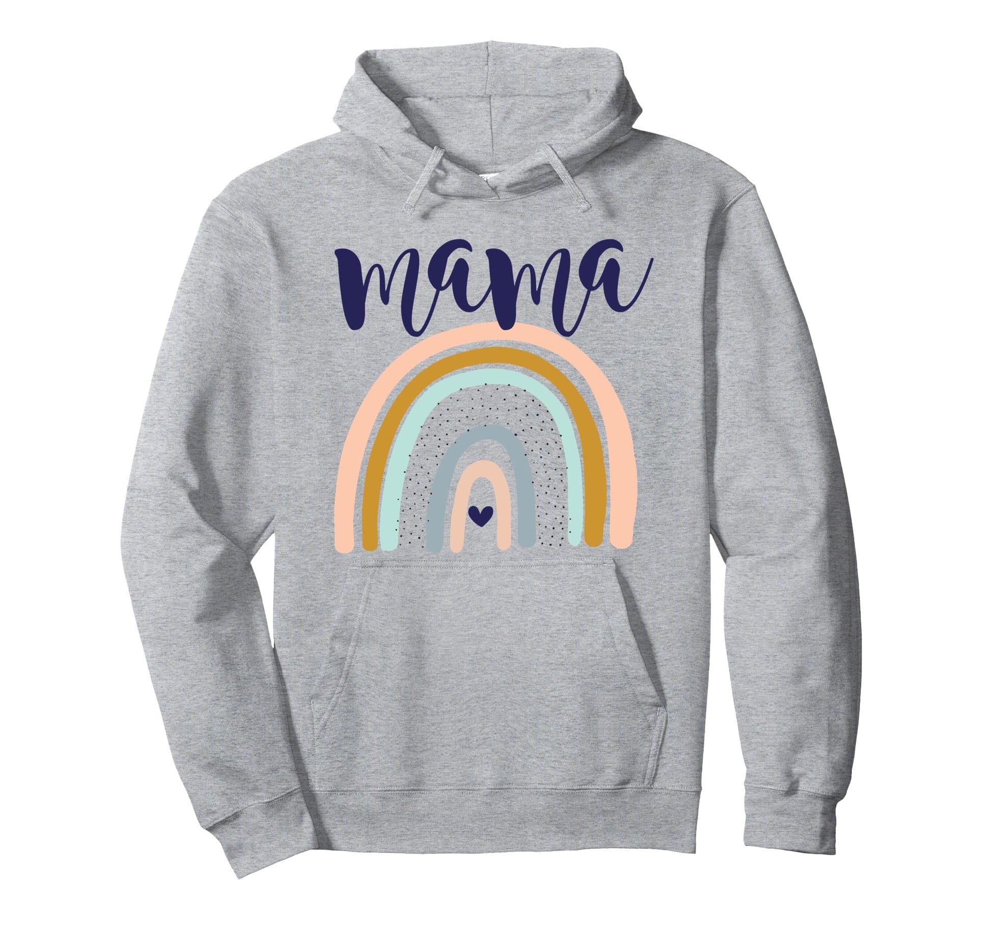 Mama Rainbow Mom Mothers Day Hoodie - Casual Everyday Wear Unisex - T-Shirt, Sweatshirt, Hoodie