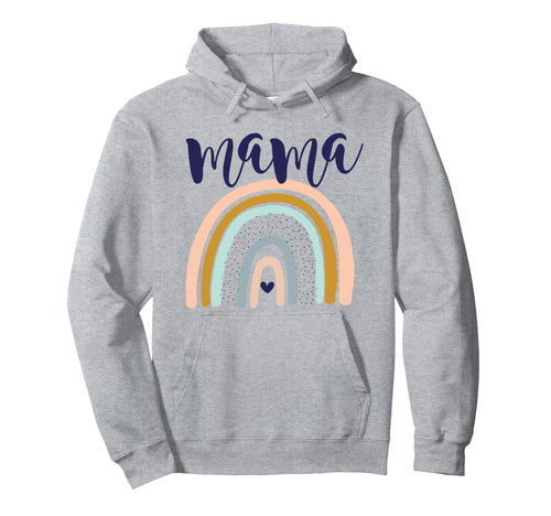 Mama Rainbow Mom Mothers Day Hoodie - Casual Everyday Wear Unisex - T-Shirt, Sweatshirt, Hoodie