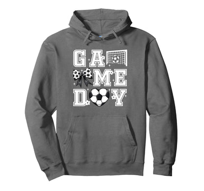 Soccer Game Day Coquette Bow Funny Soccer Hoodie - Custom Art Print Unisex - T-Shirt, Sweatshirt, Hoodie