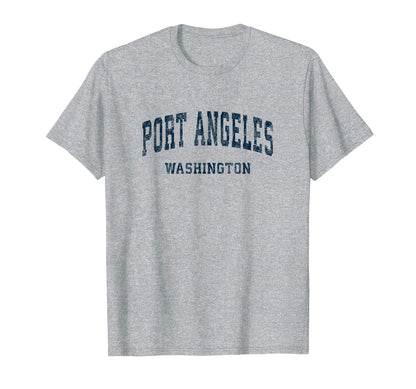 Port Angeles Washington Wa Varsity T-Shirt - Custom Art Print Unisex - T-Shirt, Sweatshirt, Hoodie
