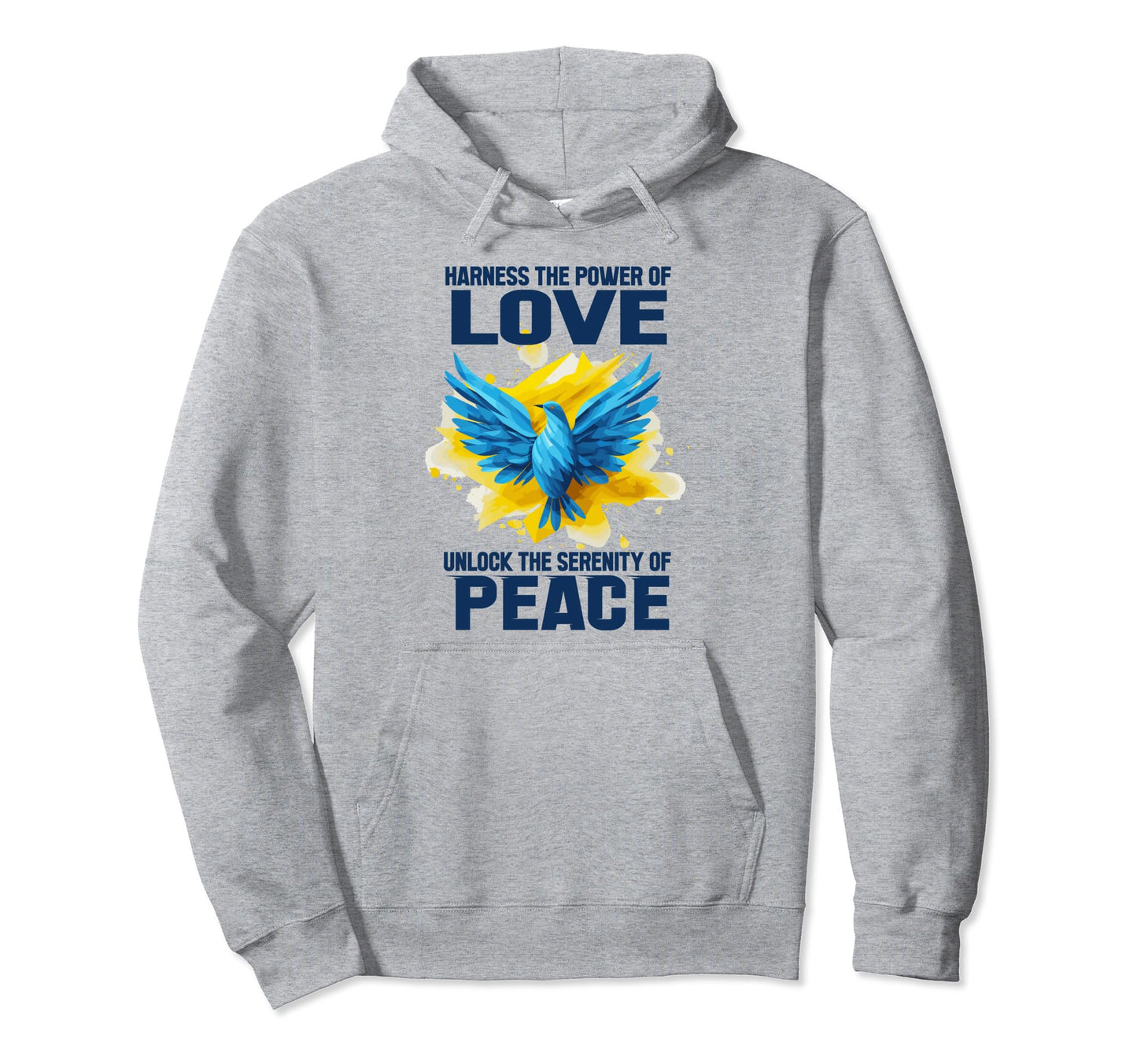 Harness Power Love Unlock Serenity Hoodie - Novelty Apparel for Adults - T-Shirt, Sweatshirt, Hoodie