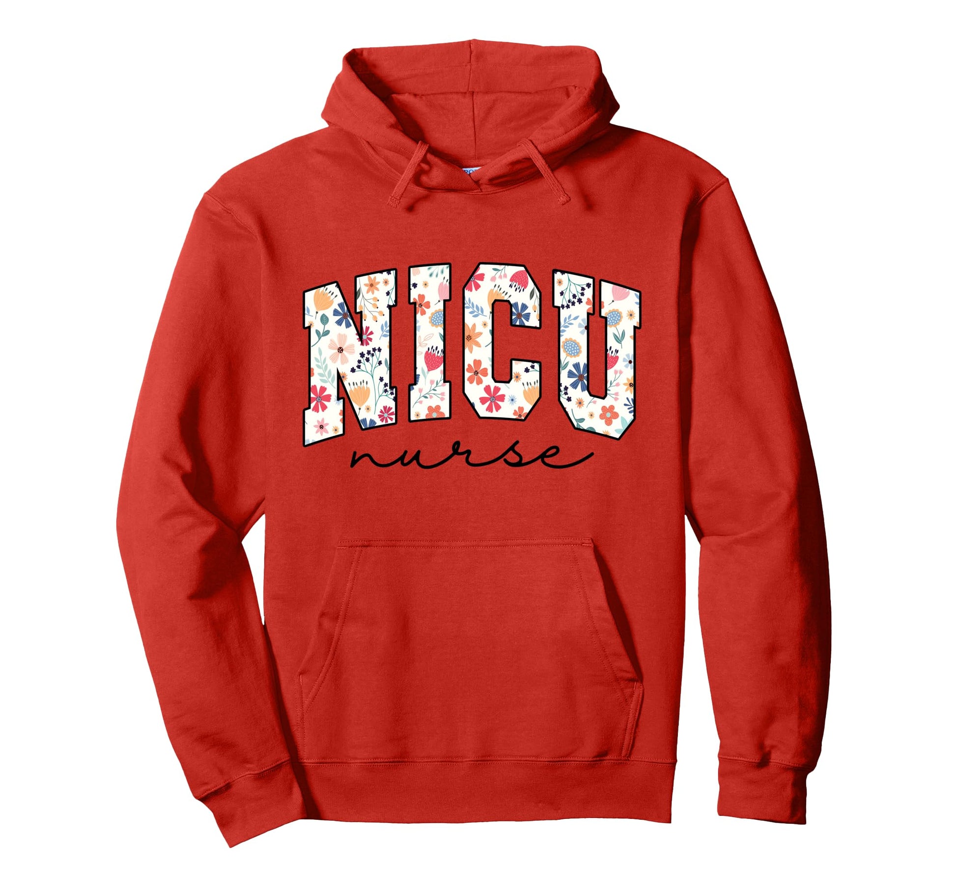 Floral Nicu Nurse Daisy Flower Neonatal Hoodie - Minimalist Print Unisex - T-Shirt, Sweatshirt, Hoodie