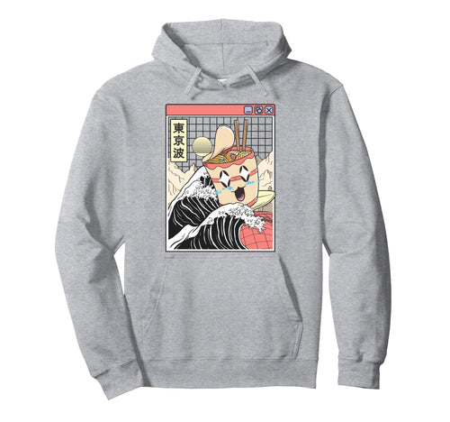 Instant Ramen Noodles Surfing Japanese Wave Hoodie - Graphic Print Unisex - T-Shirt, Sweatshirt, Hoodie