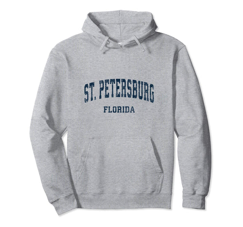 St Petersburg Florida Fl Varsity Hoodie - Custom Art Print for Adults - T-Shirt, Sweatshirt, Hoodie