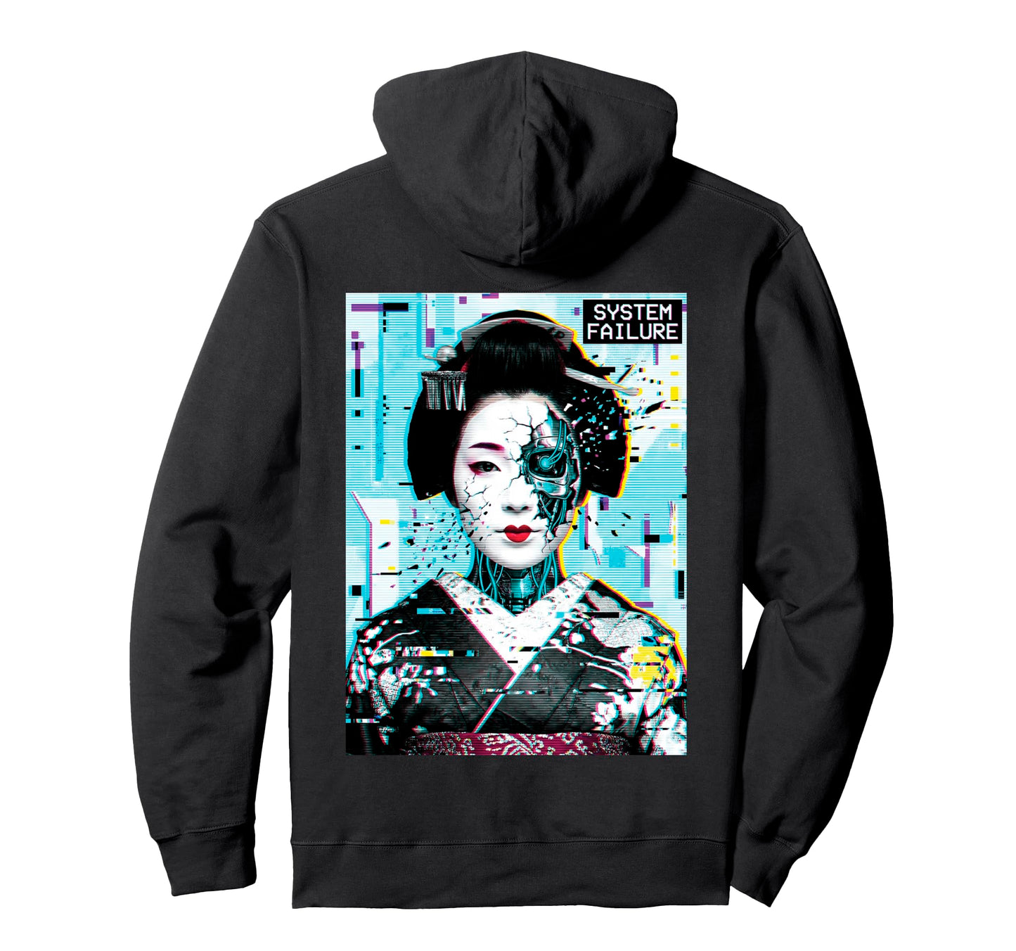 Japanese Streetwear Cyberpunk Geisha Hoodie - Streetwear Style Men Women - T-Shirt, Sweatshirt, Hoodie