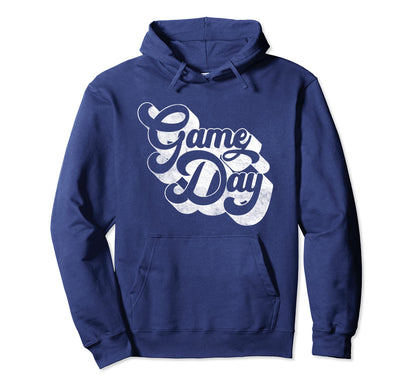 Game Day White Sports Soccer Hoodie - Casual Everyday Wear Men Women - T-Shirt, Sweatshirt, Hoodie