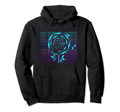 Dat Rosa Mel Apibus Rosicrucian Emblem Hoodie - Minimalist Print Unisex - T-Shirt, Sweatshirt, Hoodie