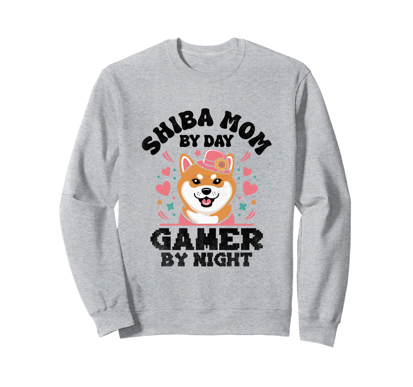 Shiba Mom Day Gamer Night Japanese Sweatshirt - Novelty Apparel Unisex - T-Shirt, Sweatshirt, Hoodie