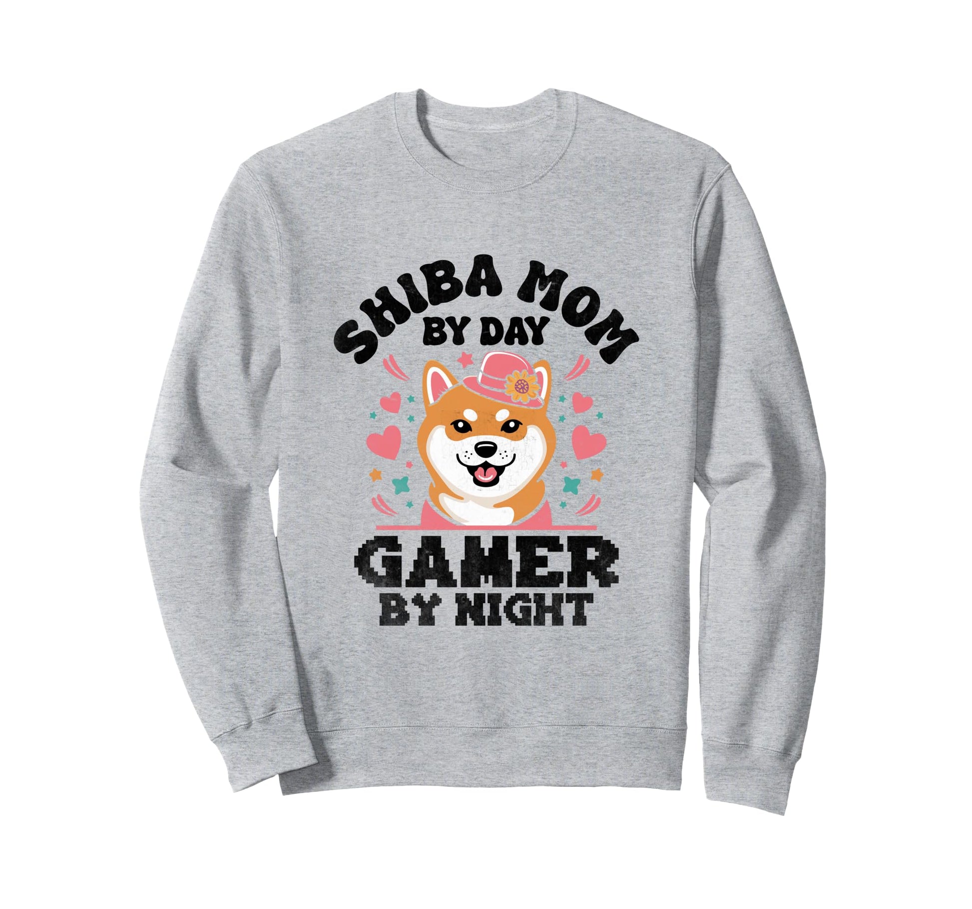 Shiba Mom Day Gamer Night Japanese Sweatshirt - Novelty Apparel Unisex - T-Shirt, Sweatshirt, Hoodie