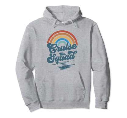 Cruise Graduation Trip Groovy Rainbow Hoodie - Custom Art Print for Adults - T-Shirt, Sweatshirt, Hoodie