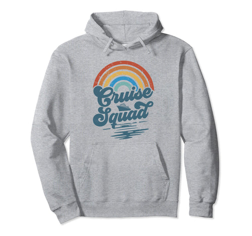 Cruise Graduation Trip Groovy Rainbow Hoodie - Custom Art Print for Adults - T-Shirt, Sweatshirt, Hoodie