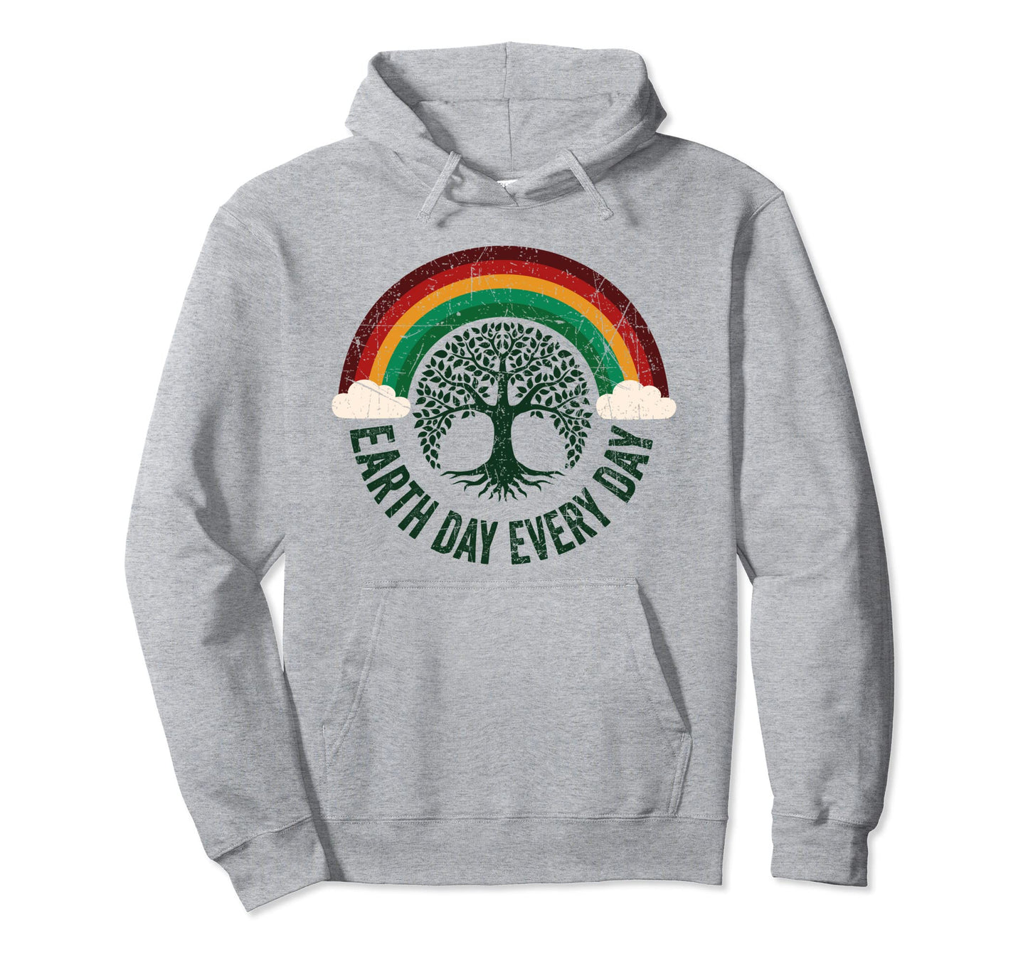 Earth Day Every Day Rainbow Save Hoodie - Casual Everyday Wear for Adults - T-Shirt, Sweatshirt, Hoodie