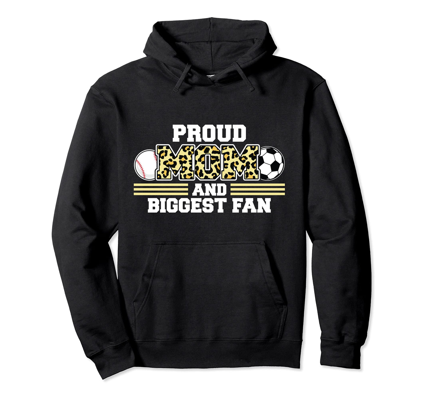 Proud Mom And Biggest Fan Soccer Hoodie - Custom Art Print Men Women - T-Shirt, Sweatshirt, Hoodie