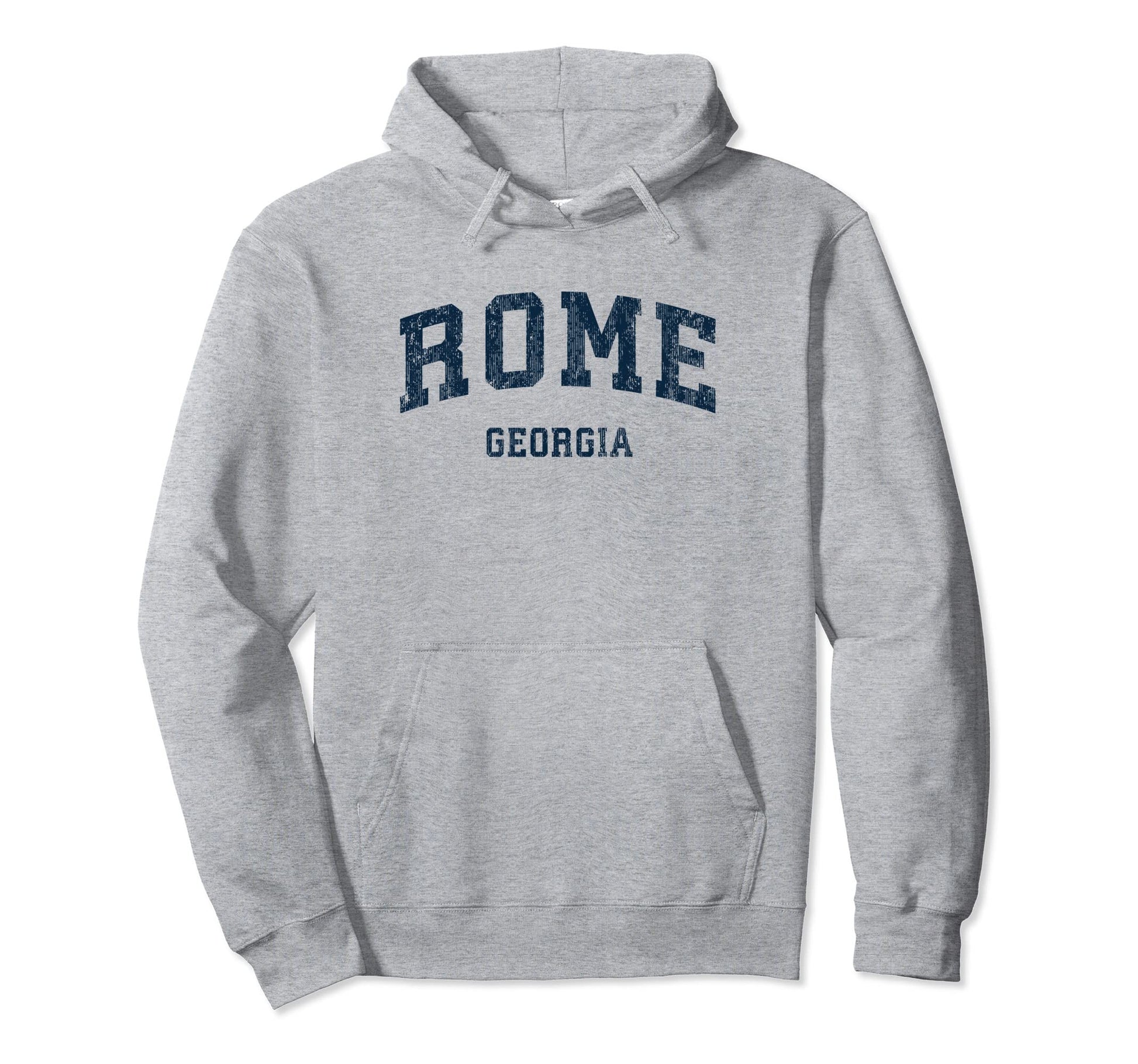 Rome Georgia Ga Varsity Sports Navy Hoodie - Minimalist Print Men Women - T-Shirt, Sweatshirt, Hoodie
