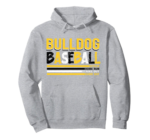 Bulldogs Baseball Mom Game Day Hoodie - Casual Everyday Wear for Adults - T-Shirt, Sweatshirt, Hoodie