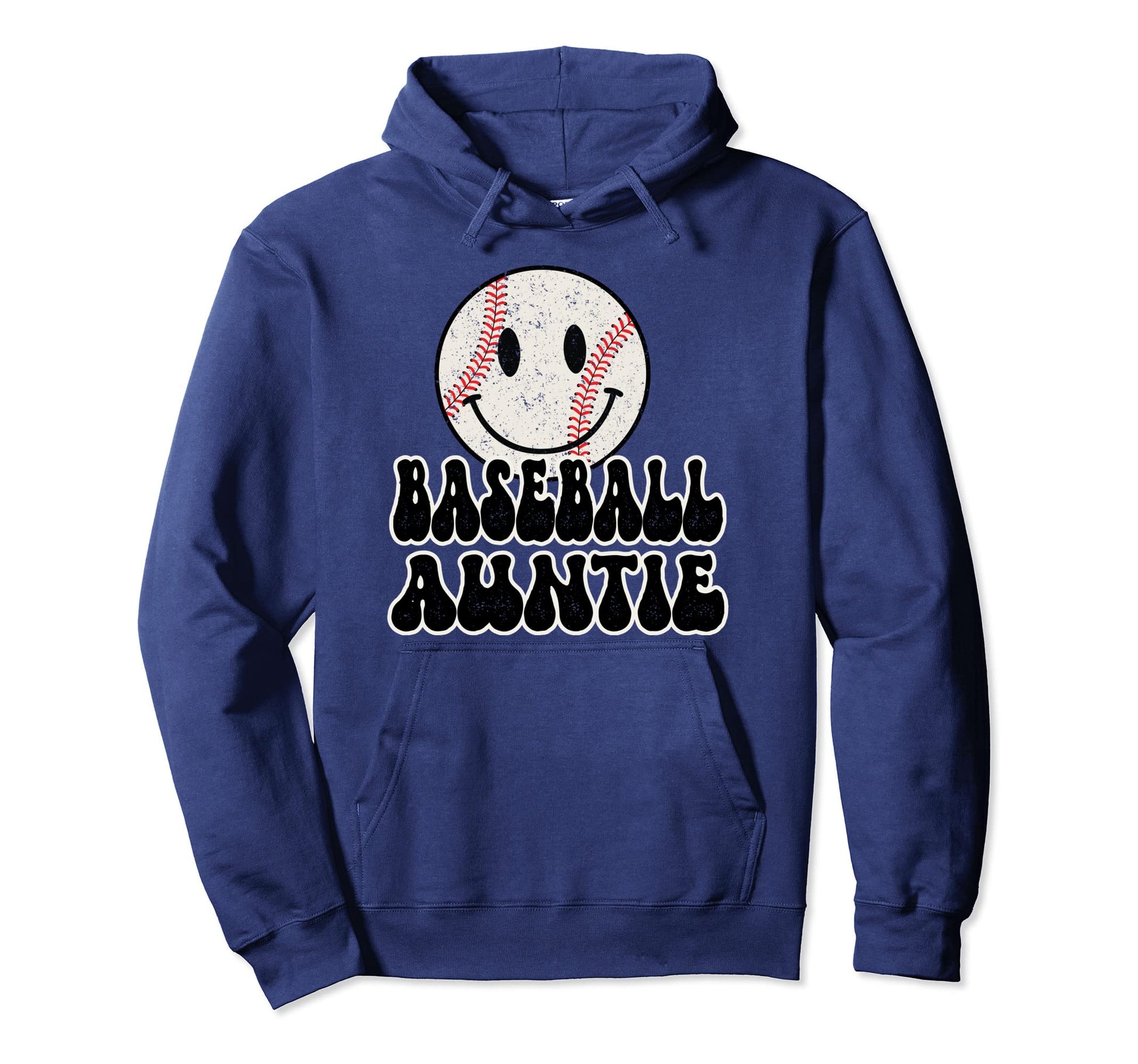 Baseball Auntie Trendy Cartoon Ball Hoodie - Unique Graphic Men Women - T-Shirt, Sweatshirt, Hoodie
