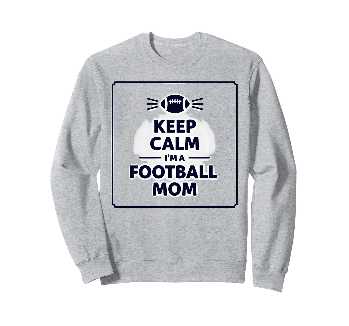 Keep Calm Game Day Flag Football Mom Sweatshirt - Aesthetic Graphic Unisex - T-Shirt, Sweatshirt, Hoodie