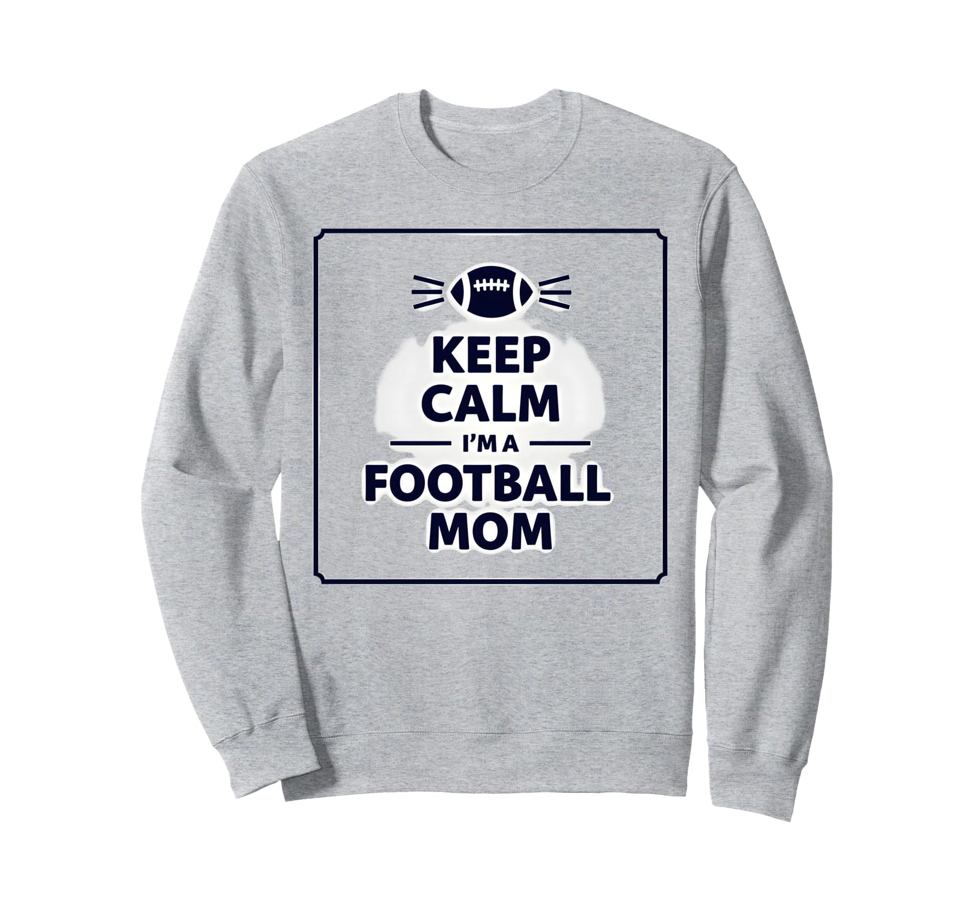 Keep Calm Game Day Flag Football Mom Sweatshirt - Aesthetic Graphic Unisex - T-Shirt, Sweatshirt, Hoodie
