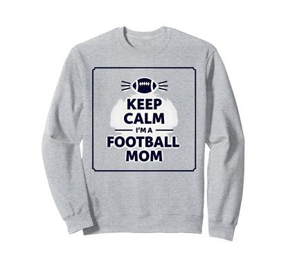 Keep Calm Game Day Flag Football Mom Sweatshirt - Aesthetic Graphic Unisex - T-Shirt, Sweatshirt, Hoodie