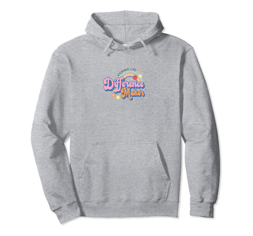 Rainbow Teacher Difference Maker Hoodie - Custom Art Print Unisex - T-Shirt, Sweatshirt, Hoodie