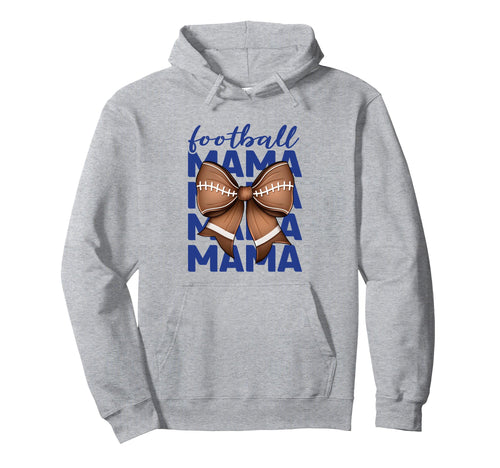 Game Day White Blue Croquette Bow Hoodie - Streetwear Style Men Women - T-Shirt, Sweatshirt, Hoodie