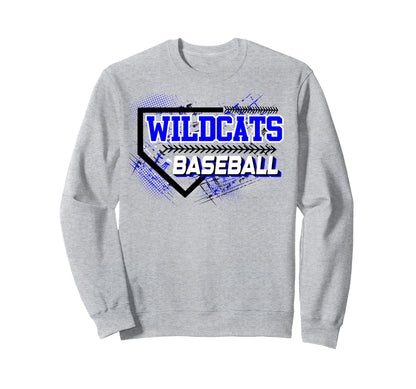 Wildcats Baseball Mom Sports Game Sweatshirt - Novelty Apparel for Adults - T-Shirt, Sweatshirt, Hoodie