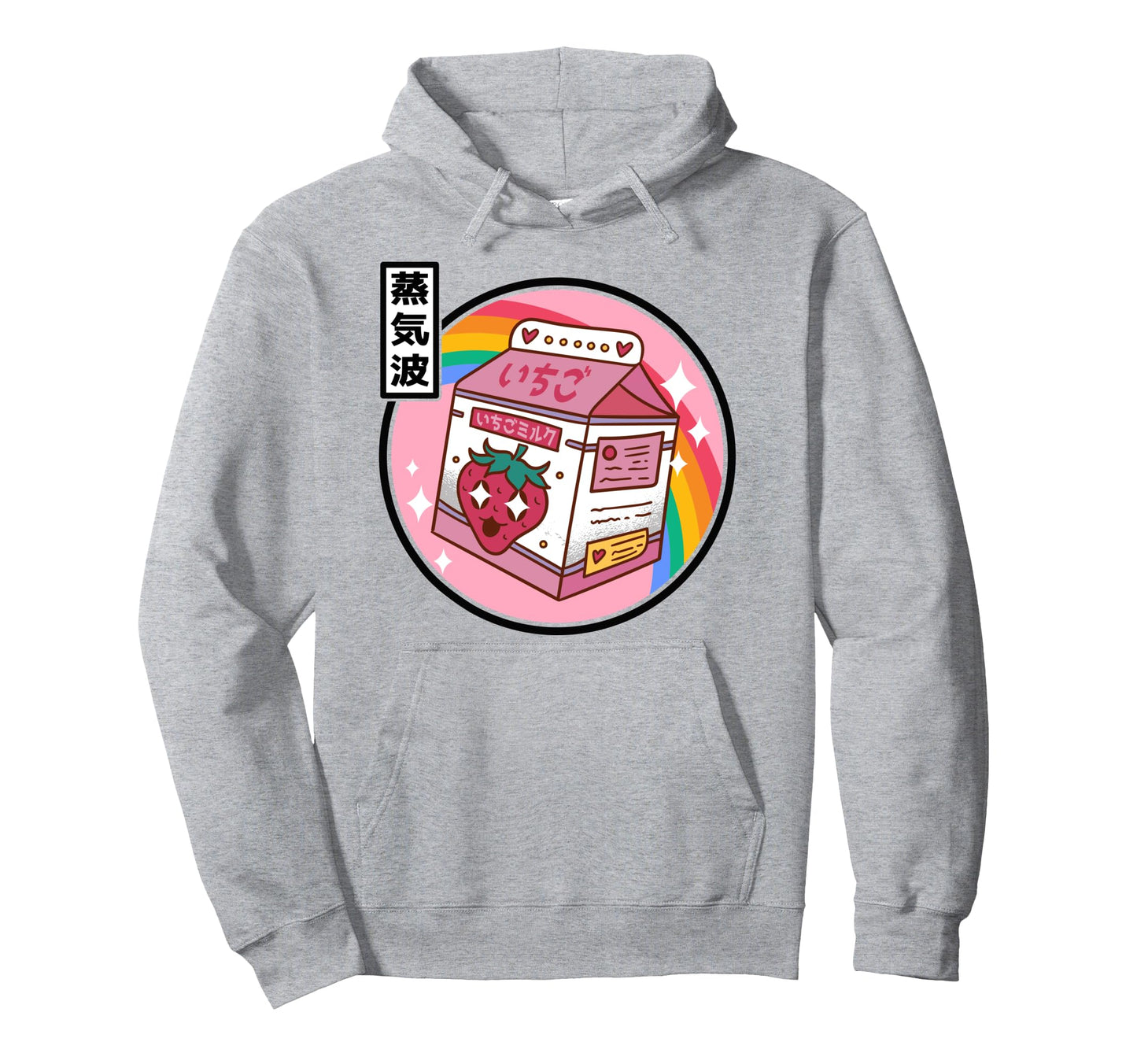 Strawberry Milk Japan Pastel Otaku Anime Hoodie - Unique Graphic Men Women - T-Shirt, Sweatshirt, Hoodie