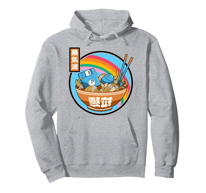 Digital Ramen Bowl Japan Pastel Otaku Hoodie - Trendy Graphic for Adults - T-Shirt, Sweatshirt, Hoodie