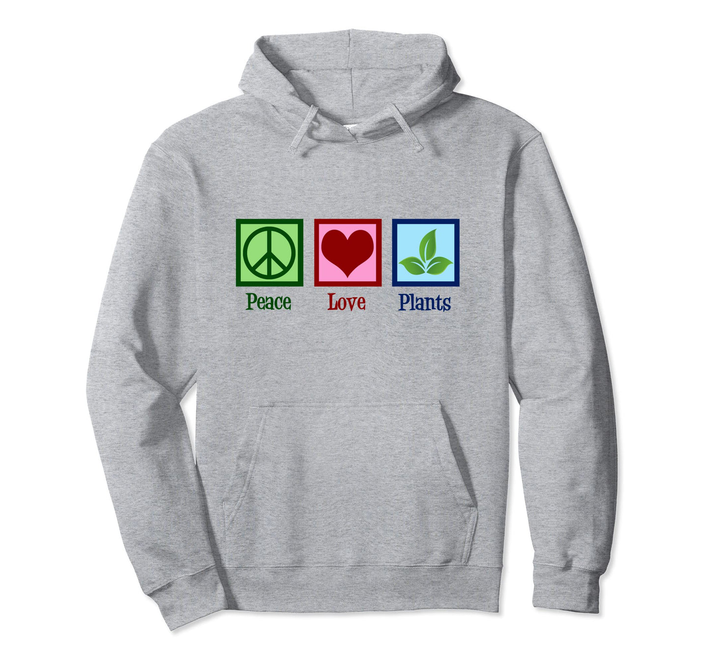 Peace Love Plants Green Plant Lover Botany Hoodie - Custom Art Print Unisex - T-Shirt, Sweatshirt, Hoodie