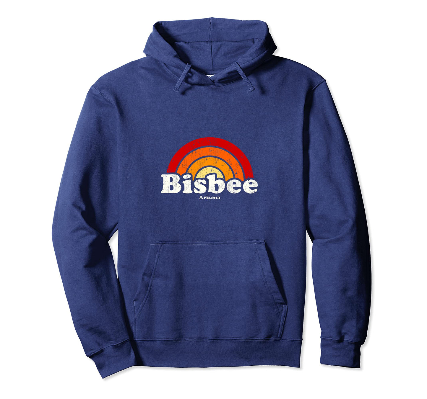 Bisbee Arizona Az 70S Rainbow Hoodie - Casual Everyday Wear for Adults - T-Shirt, Sweatshirt, Hoodie