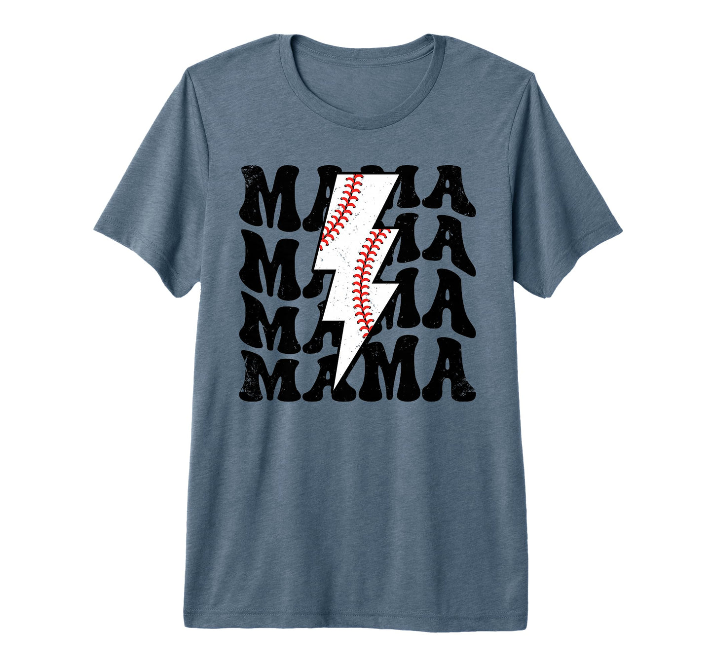 Lightning Groovy Proud Mom Baseball T-Shirt - Custom Art Print Men Women - T-Shirt, Sweatshirt, Hoodie
