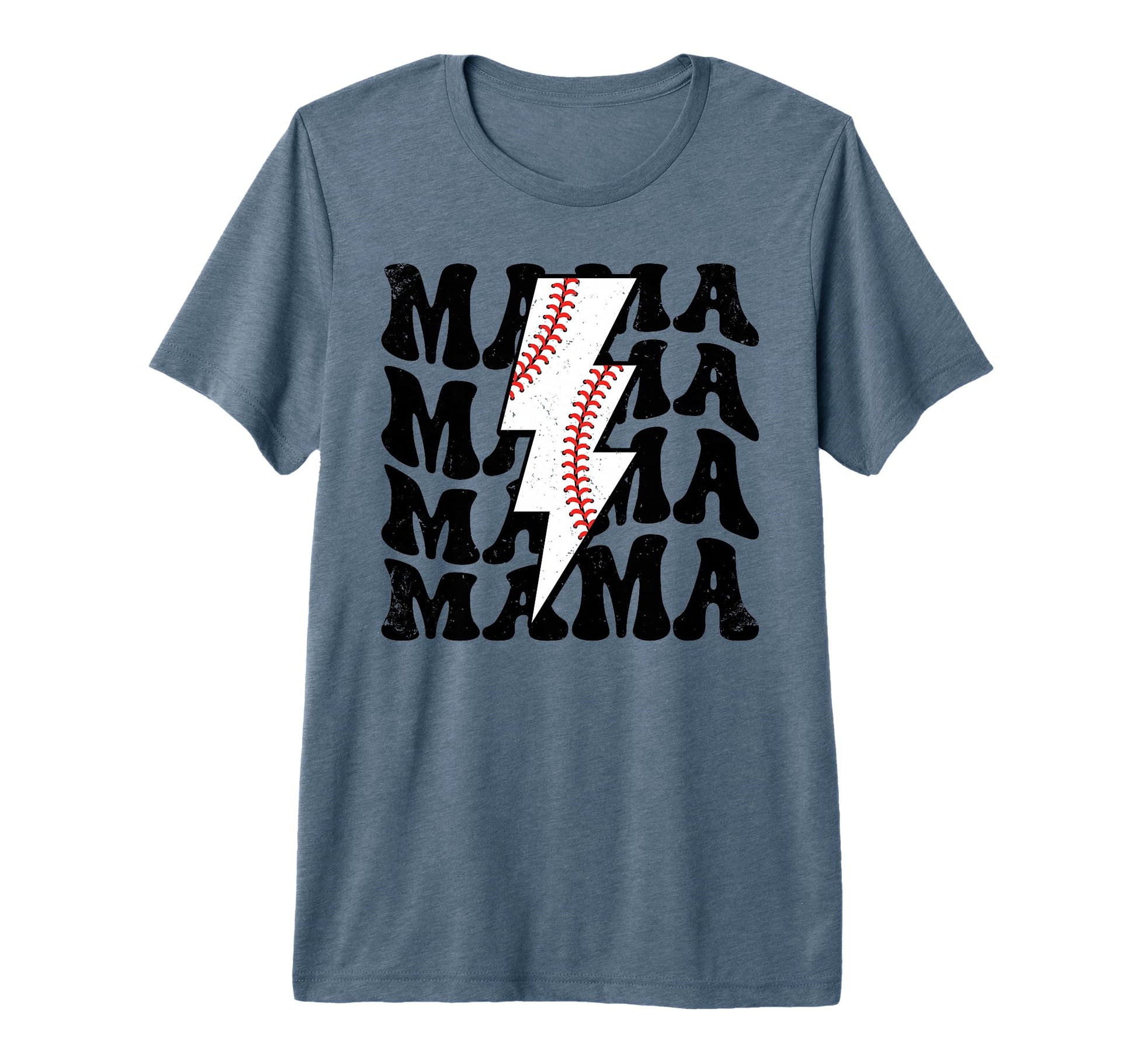 Lightning Groovy Proud Mom Baseball T-Shirt - Custom Art Print Men Women - T-Shirt, Sweatshirt, Hoodie