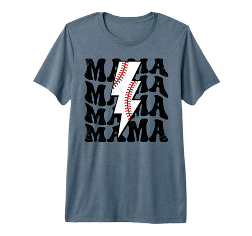 Lightning Groovy Proud Mom Baseball T-Shirt - Custom Art Print Men Women - T-Shirt, Sweatshirt, Hoodie