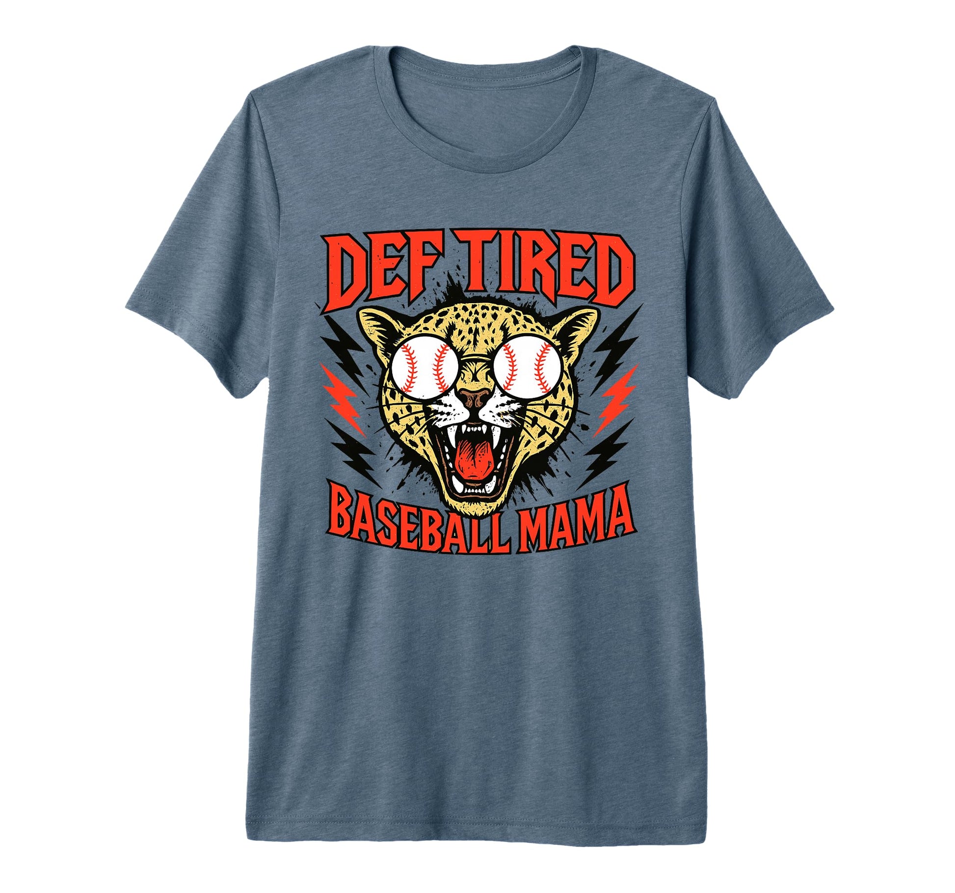 Def Tired Baseball Mama Funny Sports T-Shirt - Novelty Apparel Men Women - T-Shirt, Sweatshirt, Hoodie