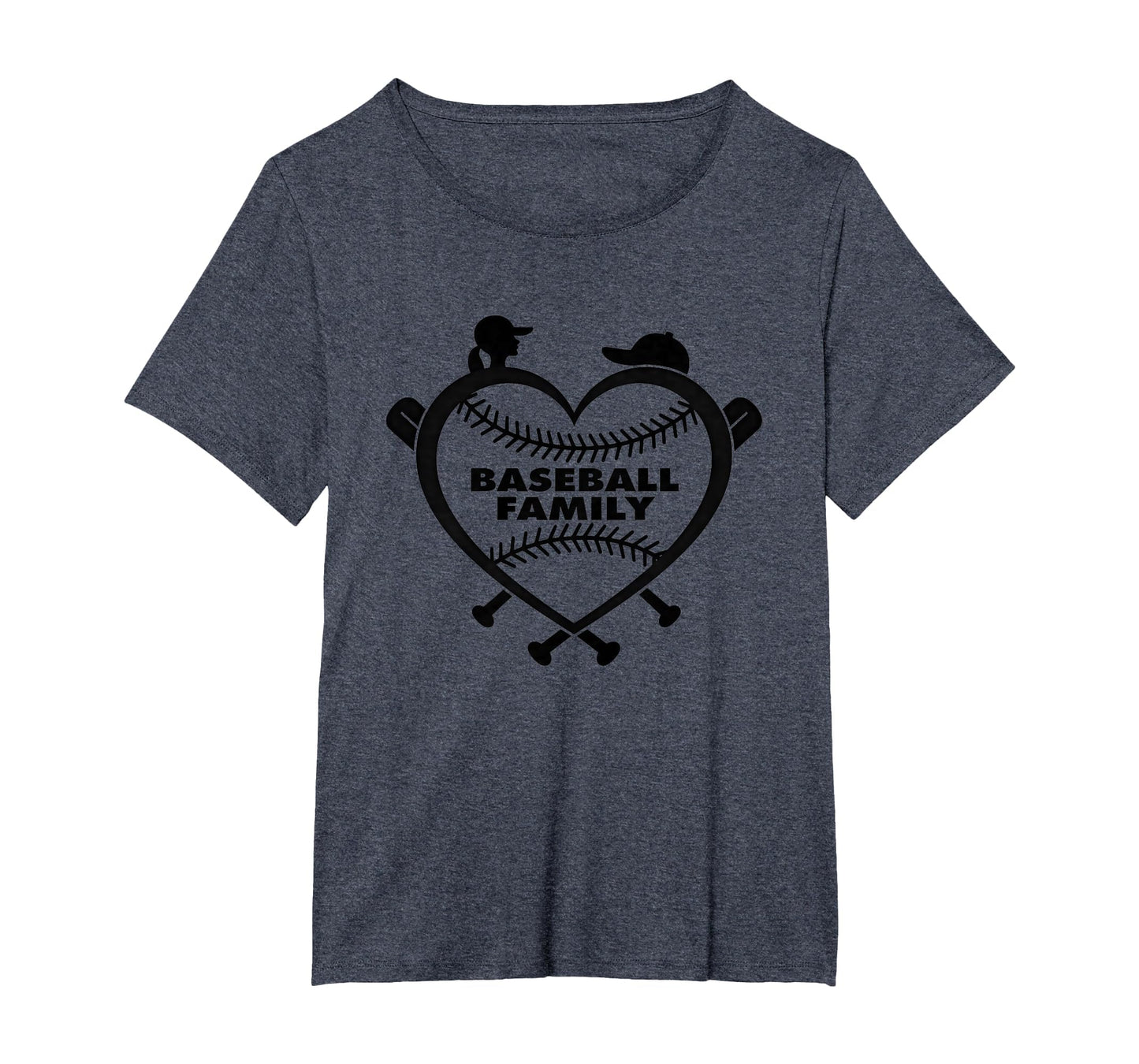 Baseball Family Sister Heart Love T-Shirt - Casual Everyday Wear Men Women - T-Shirt, Sweatshirt, Hoodie