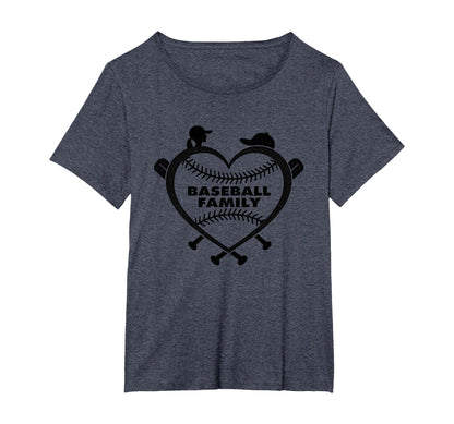 Baseball Family Sister Heart Love Fan T-Shirt - Unique Graphic for Adults - T-Shirt, Sweatshirt, Hoodie