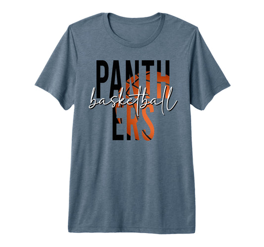 Panthers Basketball Mascot T-Shirt - Casual Everyday Wear for Adults - T-Shirt, Sweatshirt, Hoodie