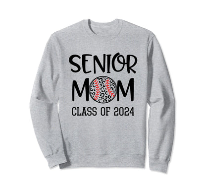 Proud Senior Baseball Mom Senior 2024 Sweatshirt - Trendy Graphic Unisex - T-Shirt, Sweatshirt, Hoodie