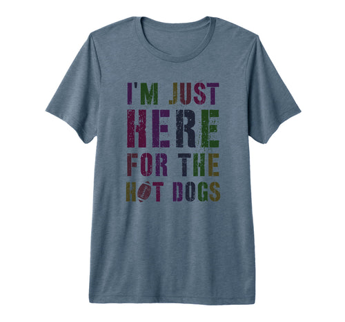 Draft Day Im Just Here Hot Dogs Game Dad T-Shirt - Custom Art Print Unisex - T-Shirt, Sweatshirt, Hoodie