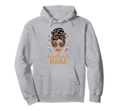 Womens Moms Coquette Bow Football Mama Game Hoodie - Unique Graphic Unisex - T-Shirt, Sweatshirt, Hoodie