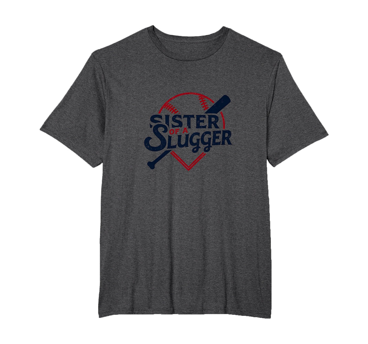 Baseball Sister Sister Slugger Sports T-Shirt - Custom Art Print Unisex - T-Shirt, Sweatshirt, Hoodie