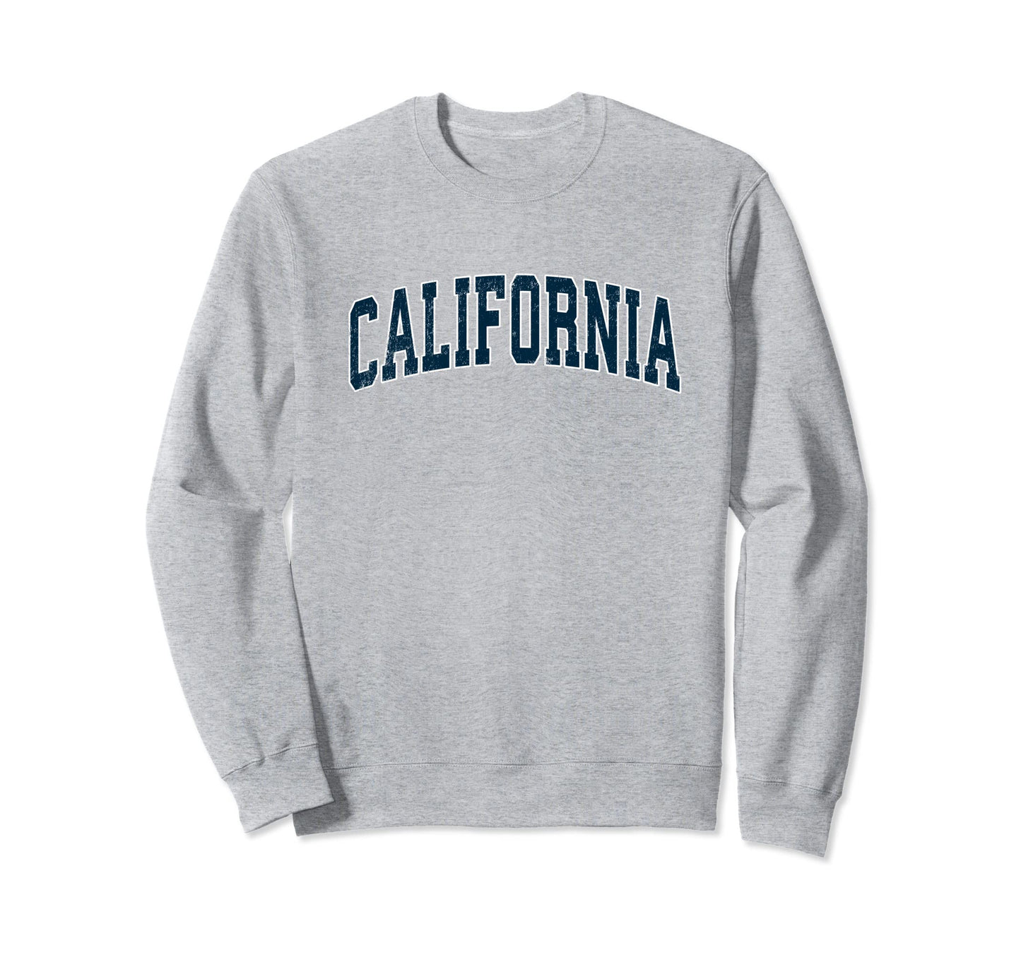 California Varsity Sports Navy Text Sweatshirt - Custom Art Print Men Women - T-Shirt, Sweatshirt, Hoodie