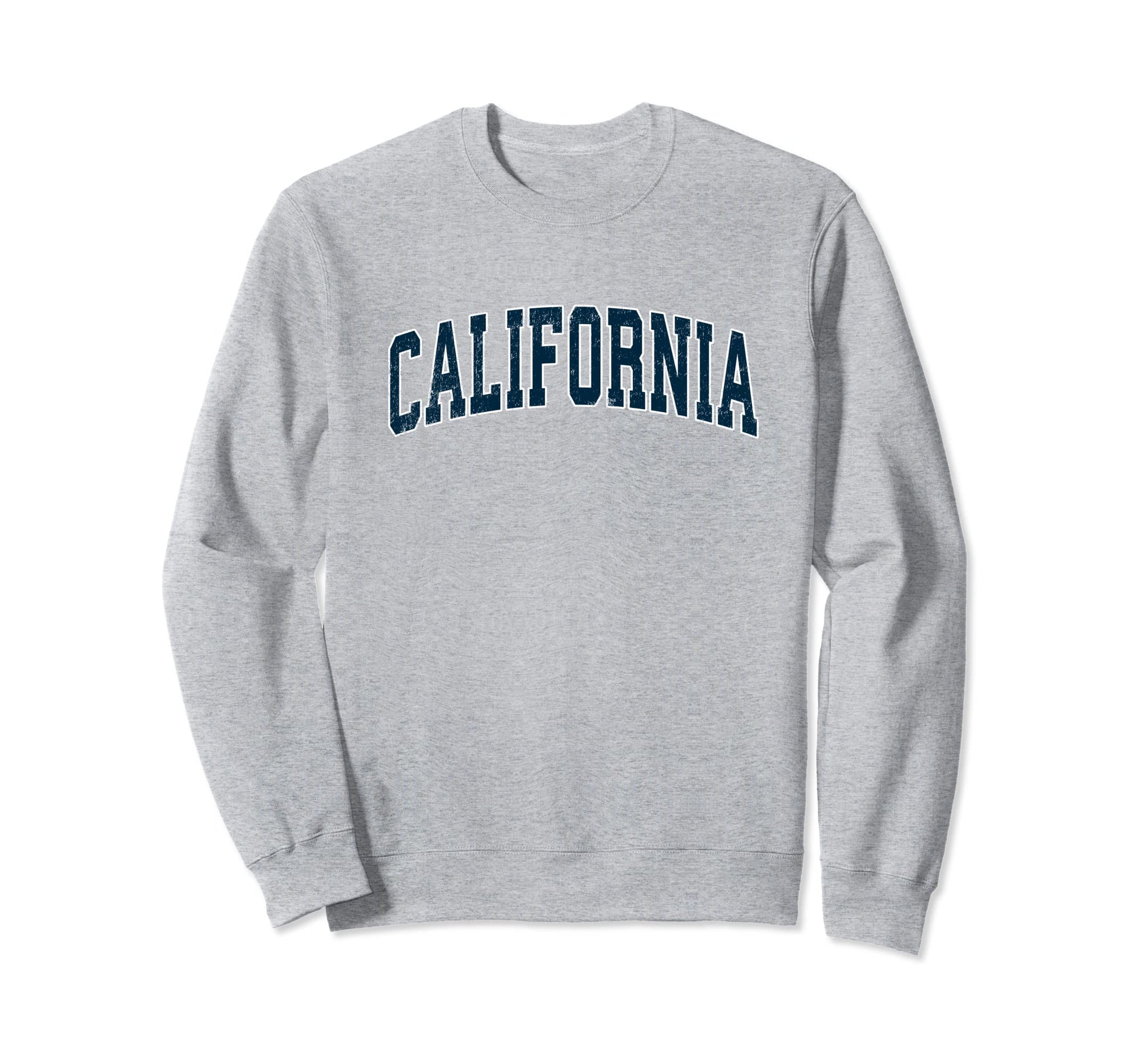 California Varsity Sports Navy Text Sweatshirt - Custom Art Print Men Women - T-Shirt, Sweatshirt, Hoodie