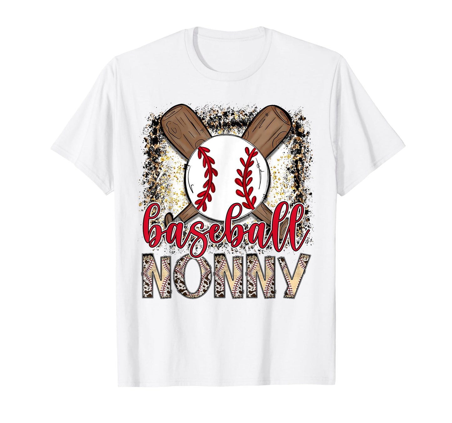 Baseball Nonny Leopard Proud Ball Nonny T-Shirt - Graphic Print for Adults - T-Shirt, Sweatshirt, Hoodie