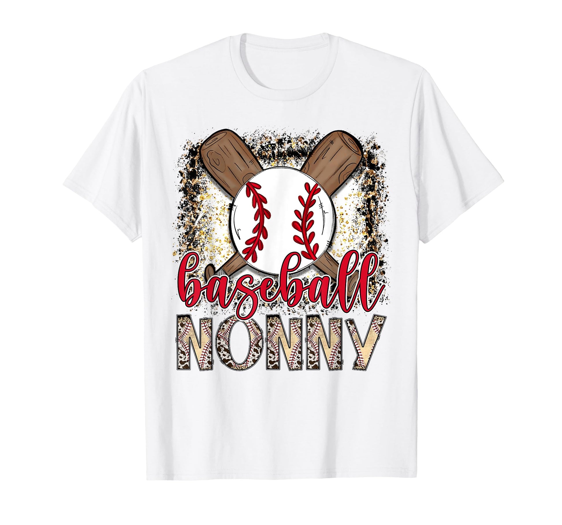 Baseball Nonny Leopard Proud Ball Nonny T-Shirt - Graphic Print for Adults - T-Shirt, Sweatshirt, Hoodie